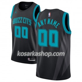 Dres Charlotte Hornets Prilagođeni 2018-19 Jordan Brand City Edition Crna Swingman